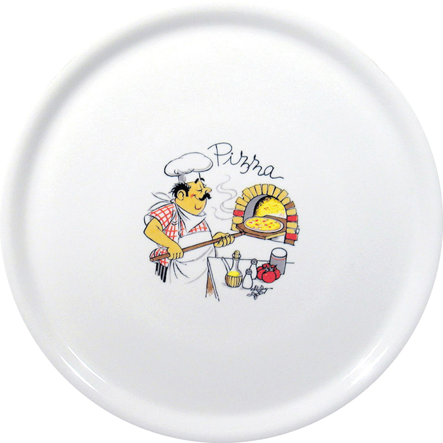 Pizzástányér Traditional, fehér - átm. 31 cm | HENDI 768808