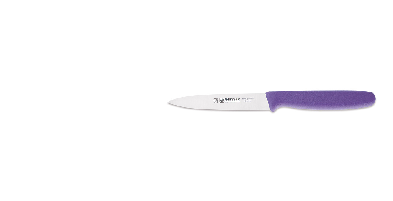 Kés hámozáshoz - 10 cm, világoslila | GIESSER MESSER 8315 sp 10 hvi