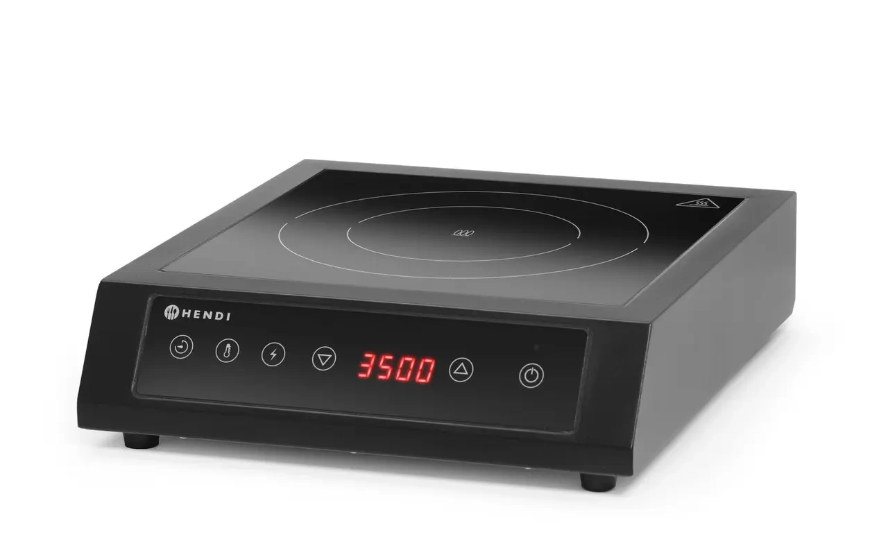 Indukciós főzőlap 3500 D XL, fekete, 3,5 kW, 230 V | HENDI 239957