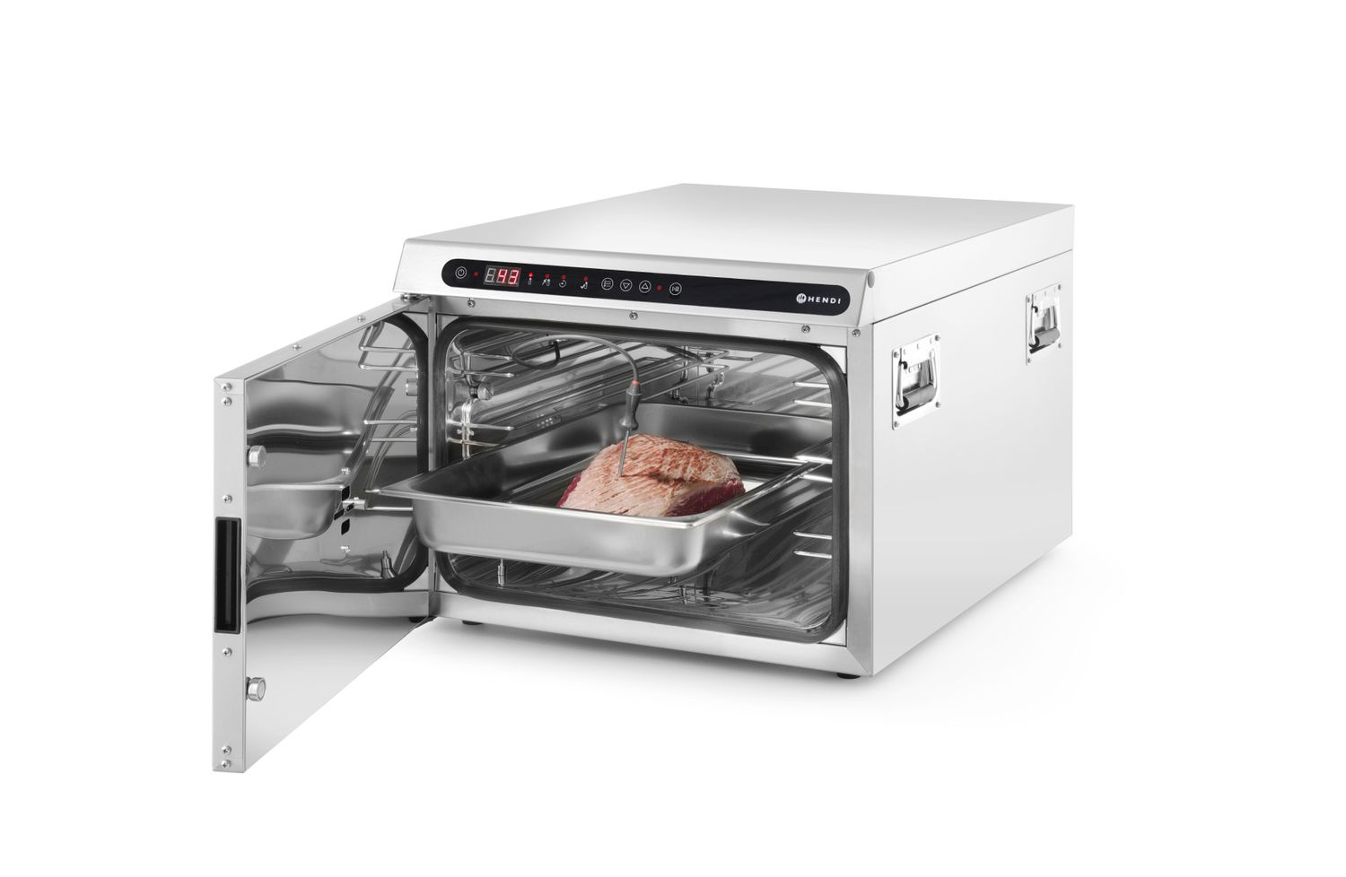 Alacsony hőmérsékleten történő főzésre szolgáló készülék, 0–120°C, 1,2 kW | HENDI 225479