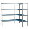 Sarokpolc 5 polcos, mélység 50 cm 2PD-55+5P-105+5P-115+10UM | ALUSHELF 50386