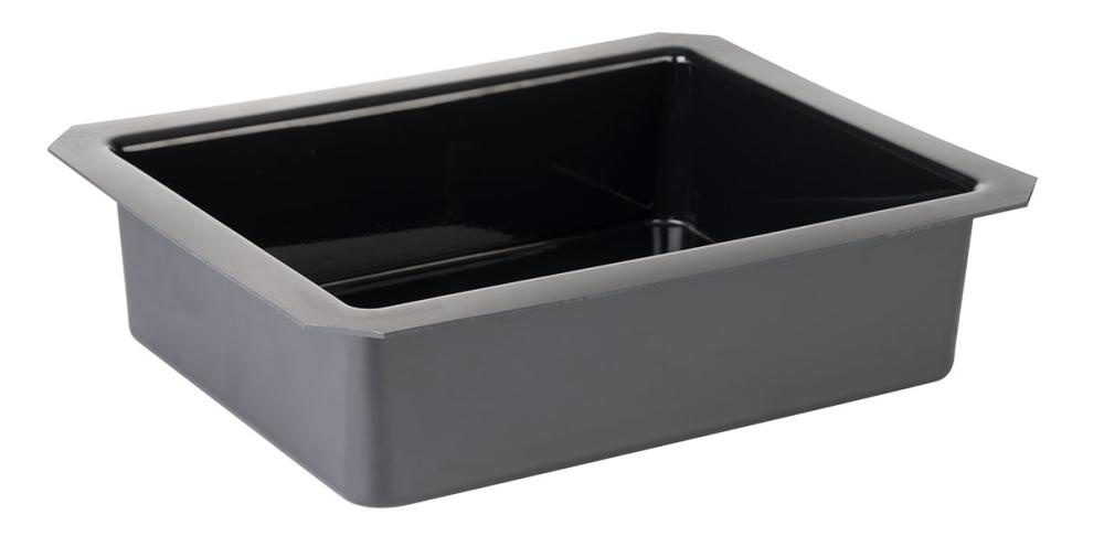 Betét GN SUPERBOX-hoz, GN 1/2, polisztirol, fekete, 32.5x26.5x8.5 cm | APS 11617