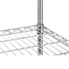 Állvány krómozott acélból, 4 polc, 122x61x180 cm, összecsukható | FORGAST FG15138