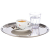 Tálca KAFFEEHAUS kerek, fényesre polírozott, rozsdamentes acélból, 27x1,5 cm | APS 30148