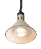Ételek melegen tartására szolgáló függő lámpa, kúpos, bézs, 230V/250W | HENDI 273777