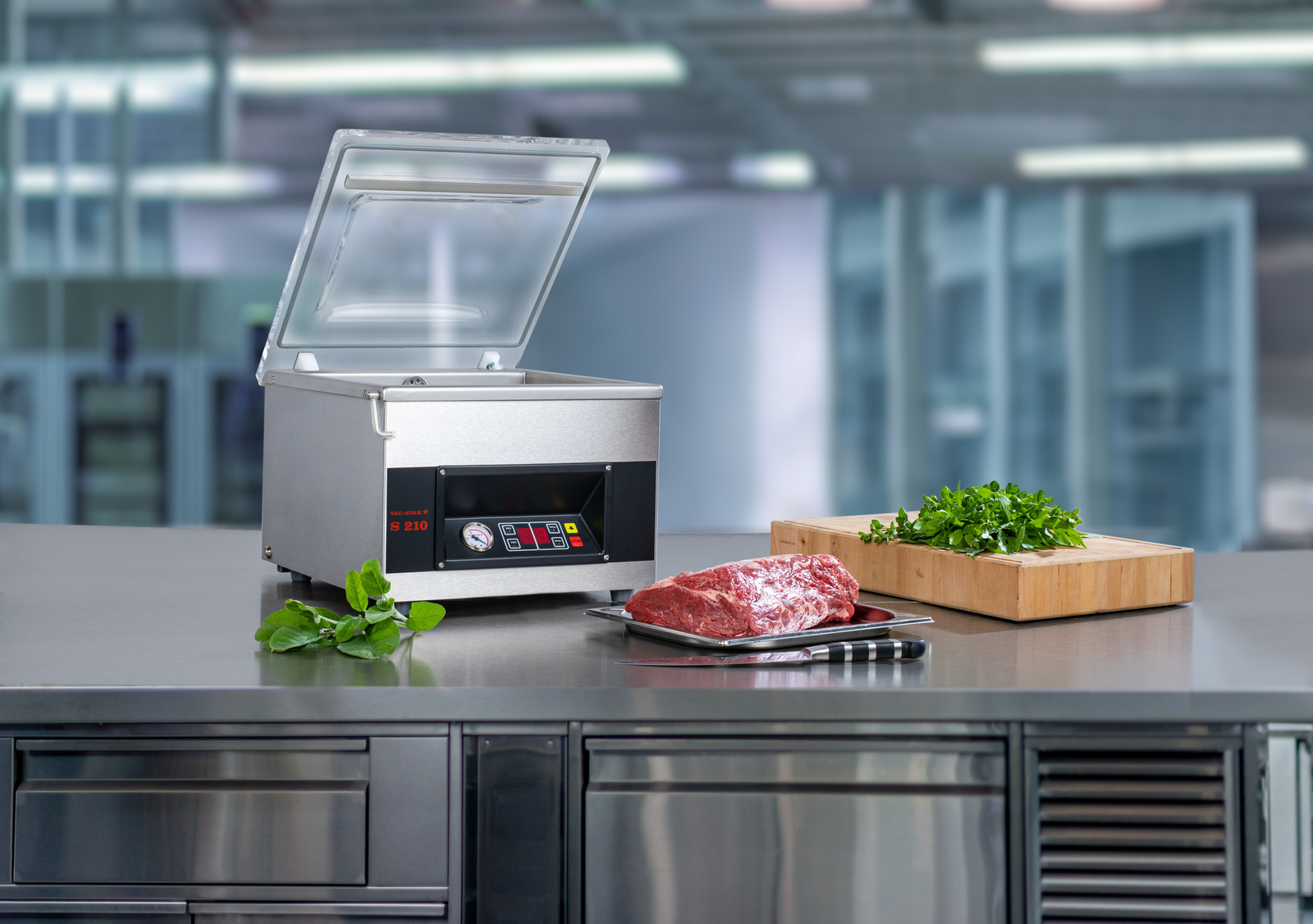 Pakolásasztali vákuumcsomagológép S-210 SX | VAC-STAR V-4102-EF-ACBCAZ