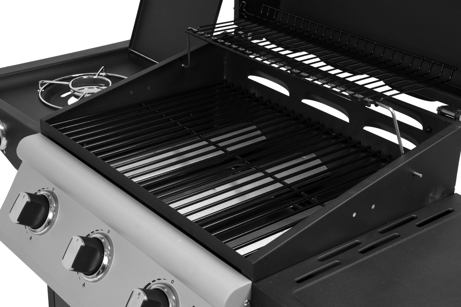 Gázgrill BAVEN, 3+1, szekrénnyel, fekete, 12.8 kW | LUND 99642