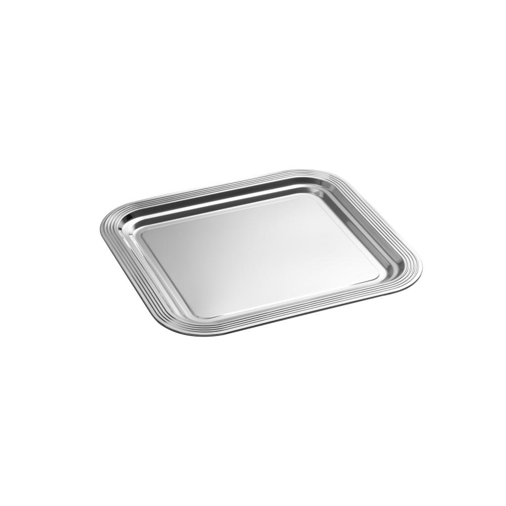 Bankett tálca CLASSIC, rozsdamentes acél, 35.4x32.5x1.5 cm | APS 389