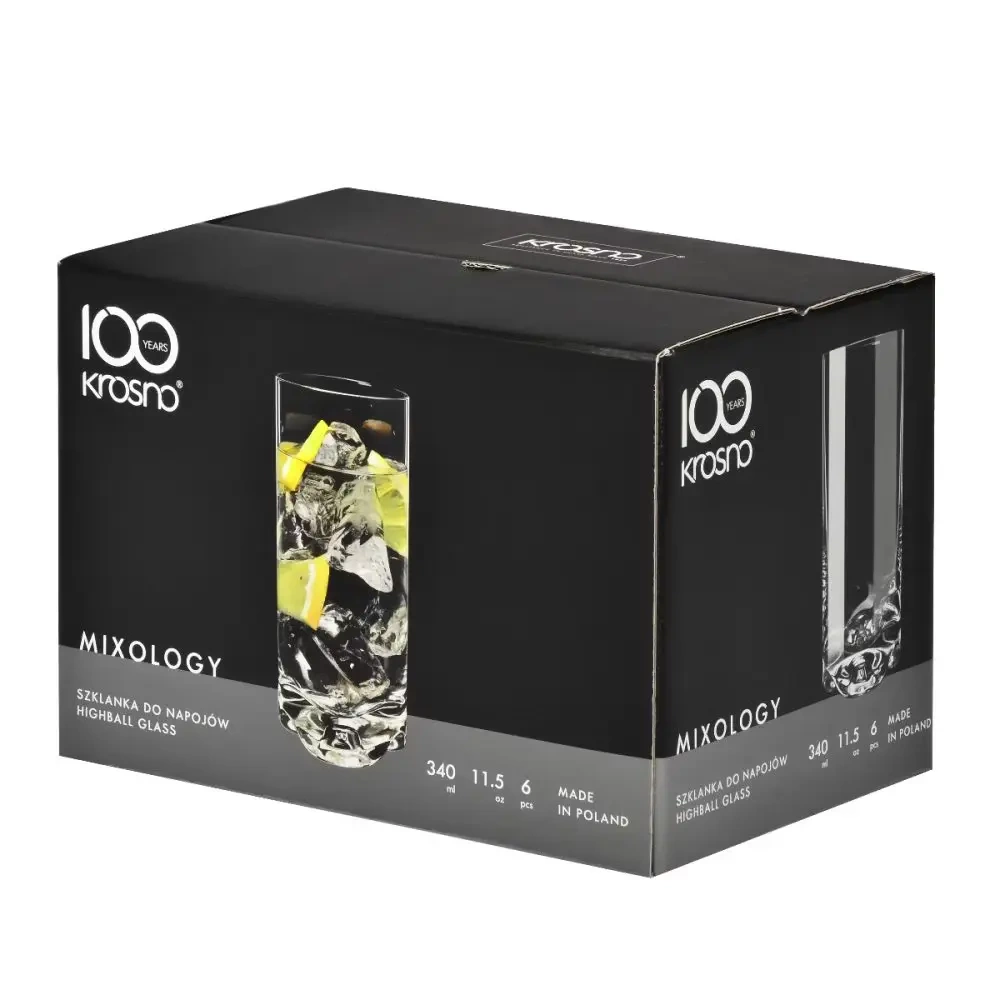 Poharak italokhoz magas, Mixology 340 ml - 6 darabos készlet | KROSNO GLASS F68C810035001010
