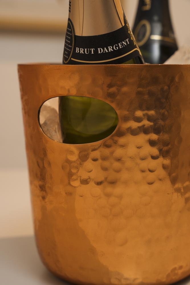 Hűtőpalacktartó fogantyúkkal, rézszínű, 3,9 l | APS 36108