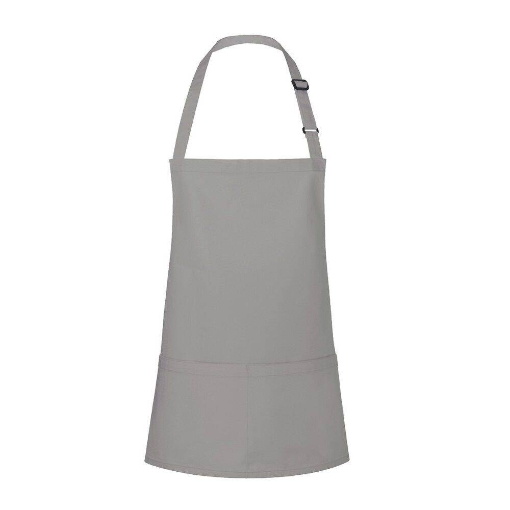 Rövid kötény Basic 75 x 60 cm zsebbel és csattal bazaltszürke | KARLOWSKY BLS 6-90-Stck
