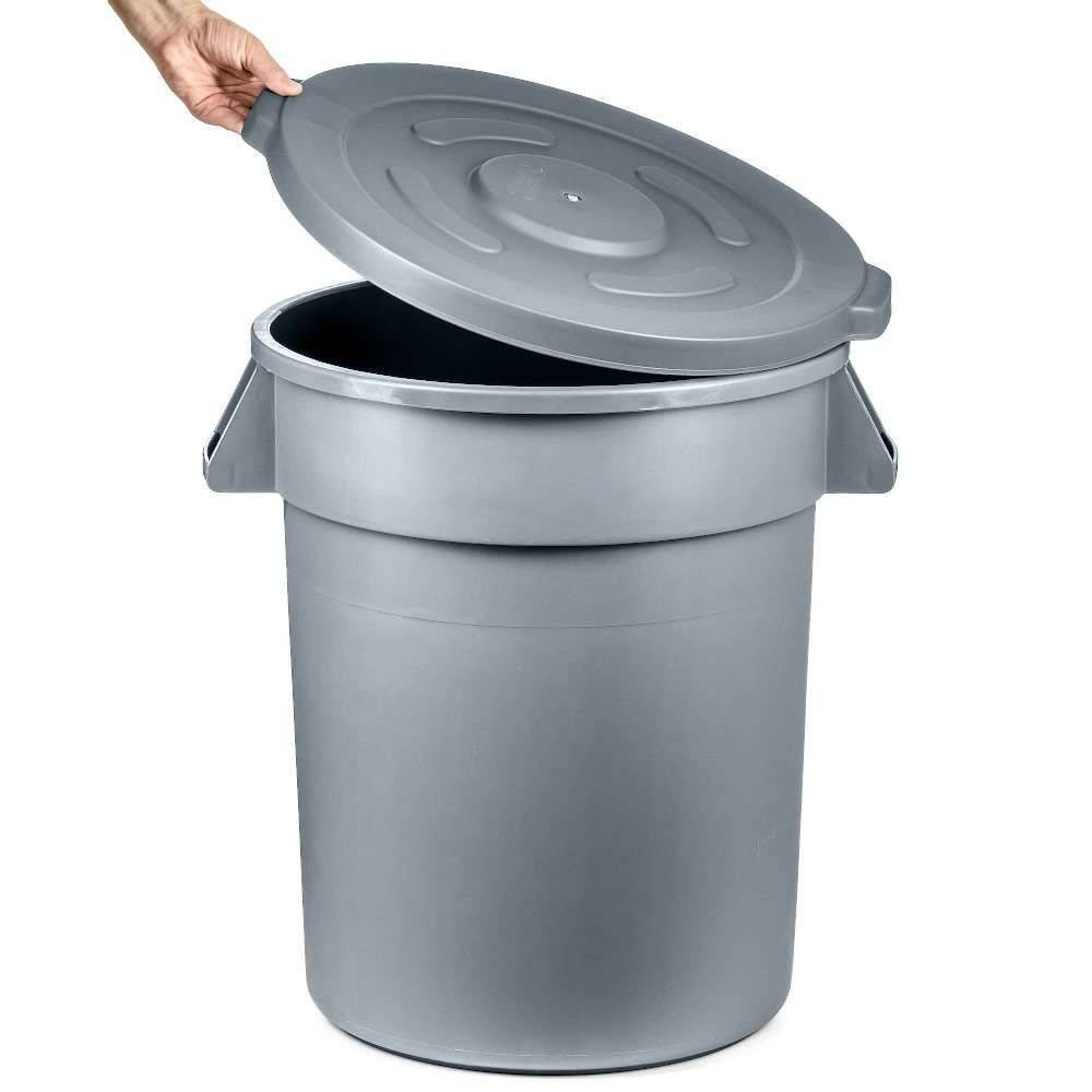 Szemetes kuka, 120 l-es tárolóedény, 55 cm átmérő, 69 cm magasság | FORGAST FG00512