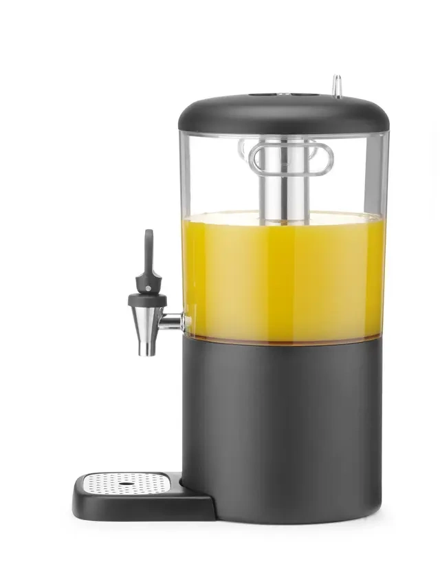 Gyümölcslé-adagoló, 4 l UNIQ, Robert Bronwasser tervezte, fekete, 315x211x(H)431 mm | HENDI 425008