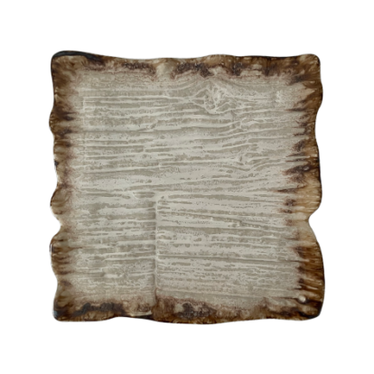 Lapos téglalap alakú tányér Moku dolomit 30 x 30 cm | KERA CERAMIKA 16.5/C.DOL