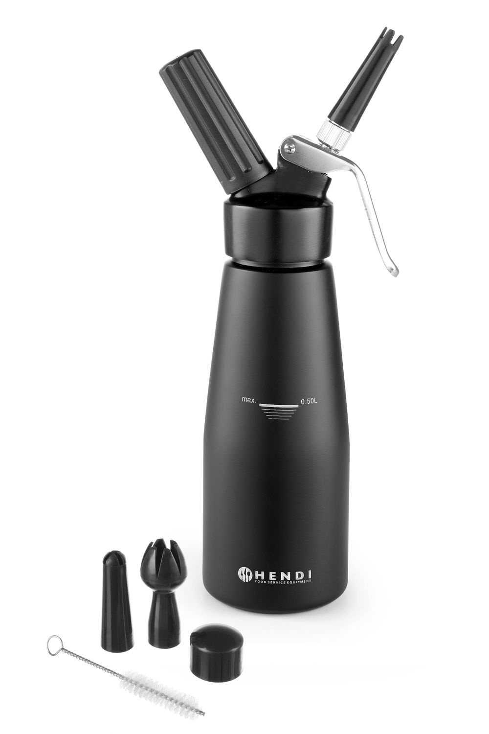 Habszifon 0,5 l Kitchen Line fekete | HENDI 588420