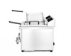 Indukciós fritőz 2 medencés Kitchen Line, 2x8 l, 2x3.5 kW, 230 V | HENDI 215029