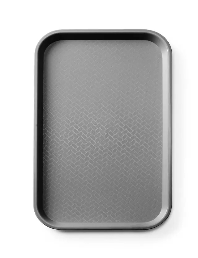Fast food tálca GN 1/1, hossz. 53 cm - fekete | AMERBOX 878590
