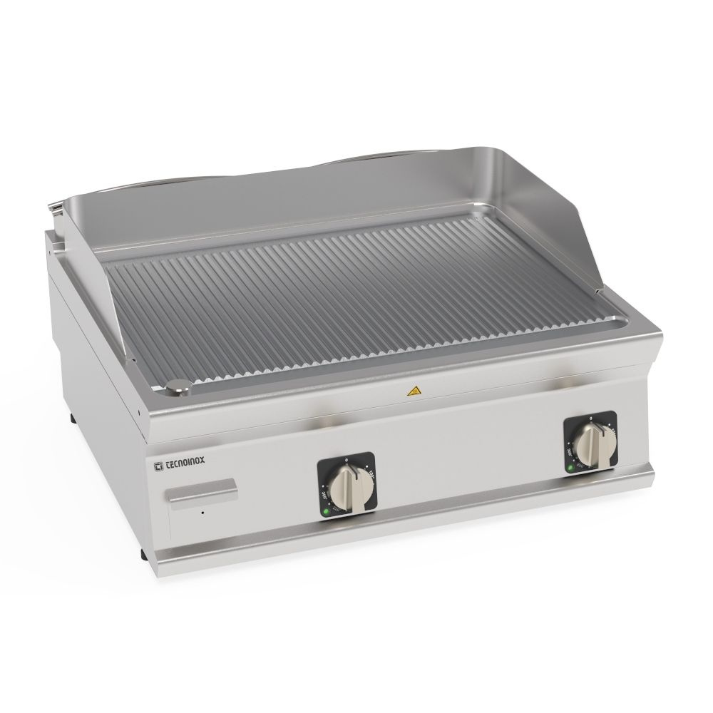 Grillező lap bordázott krómozott 400V Tecno74 | TECNOINOX 716229