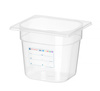 GN 1/6 edény, 15 cm mély, HACCP polipropilénből | HENDI 880463