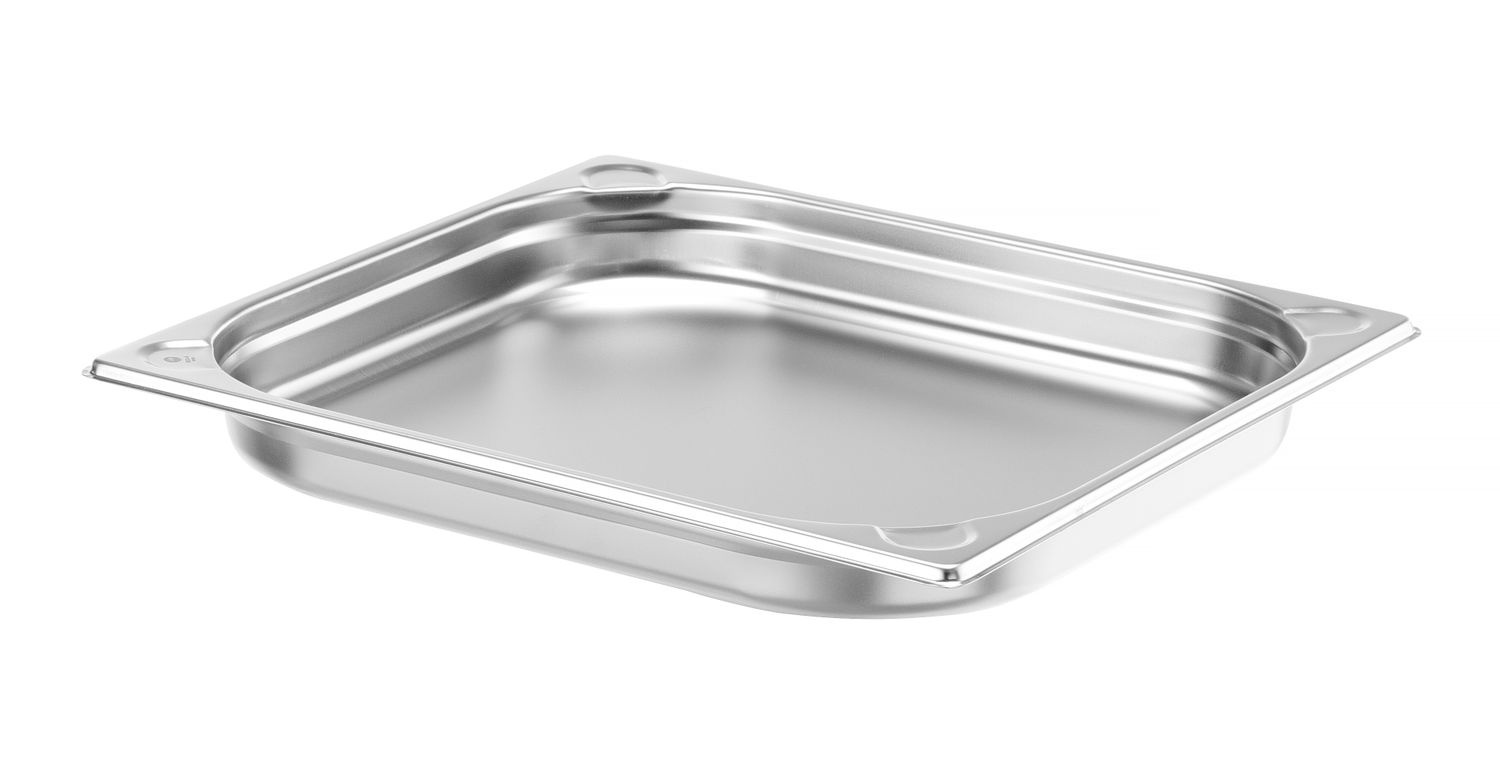 GN 2/3 edény, 4 cm mély, rozsdamentes acélból, KITCHEN LINE | HENDI 806210