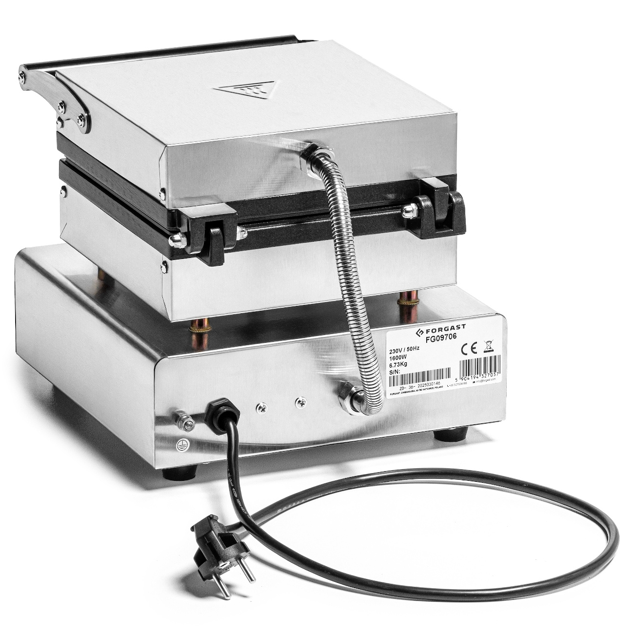 Gofrisütő elektromos 4x4 egyszeres, 1,6 kW, 230 V | FORGAST FG09706