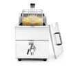 Indukciós olajsütő Kitchen Line 1 medencés 8 l, 3,5 kW, 230 V | HENDI 215012