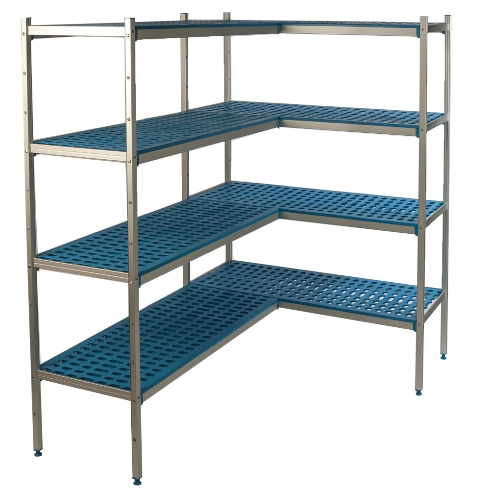 Sarokpolc 4 polcos mélység 40 cm 1PD-44+4P-64+8UM | ALUSHELF 40316