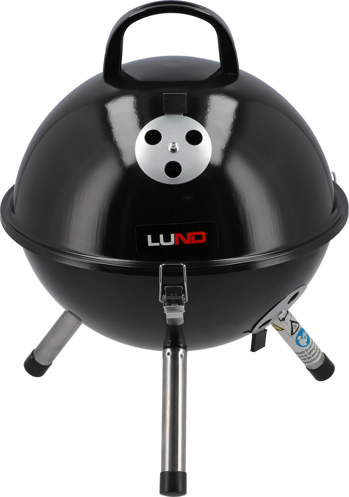Hordozható faszenes grillsütő, 29 cm átmérőjű rostéllyal | LUND 99922