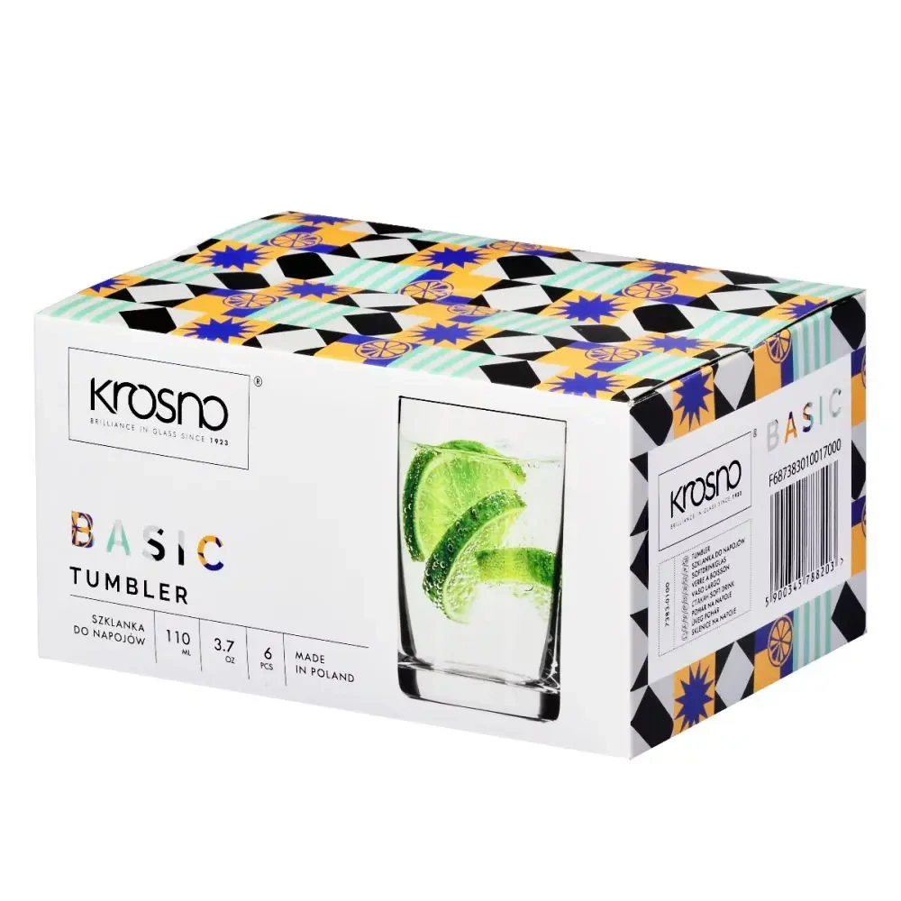 Poharas készlet Basic 110 ml - 6 darabos készlet | KROSNO GLASS F687383010017000