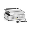 Kontakt panini grill, bordázott lapok, 2,2 kW | FORGAST FG09201