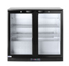 Italhűtő italokhoz 228 l, alumínium, fekete, 2–10°C | HENDI 235829