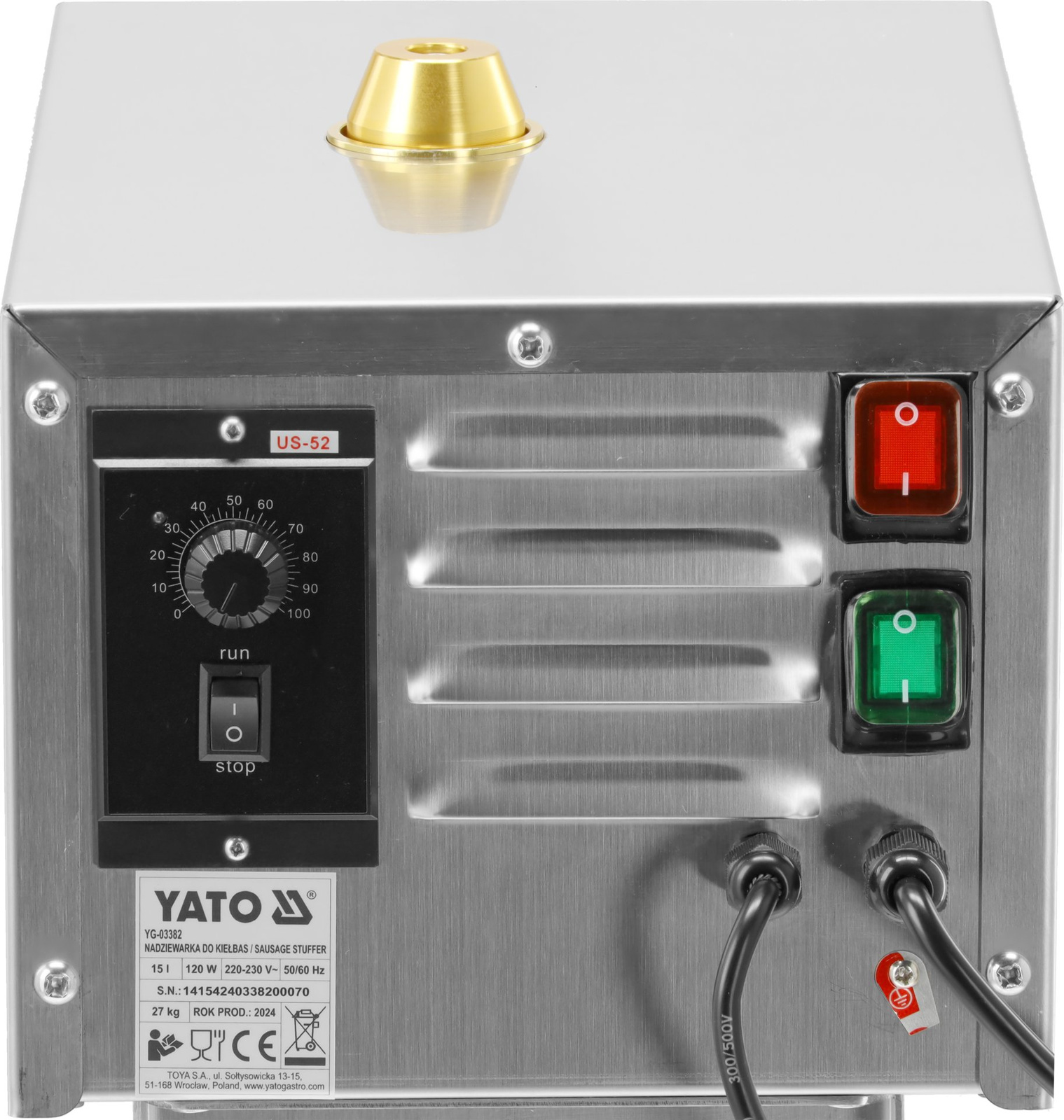 Kolbásztöltő függőleges, elektromos, 15 l | YATO YG-03382