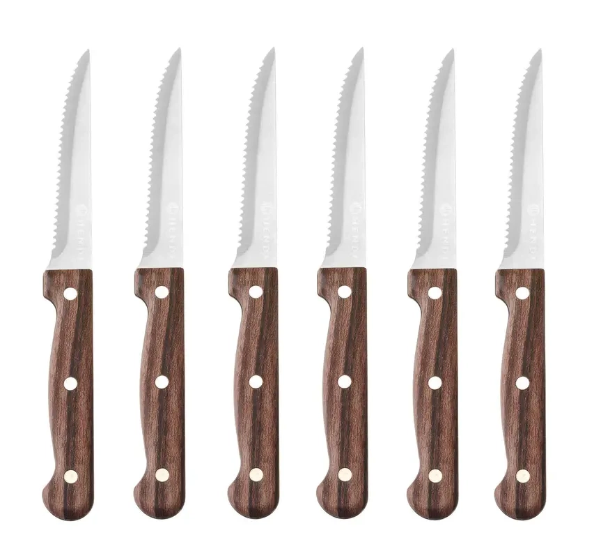 Steakkés Profi Line, 6 db, 21 cm, barna | HENDI 783085