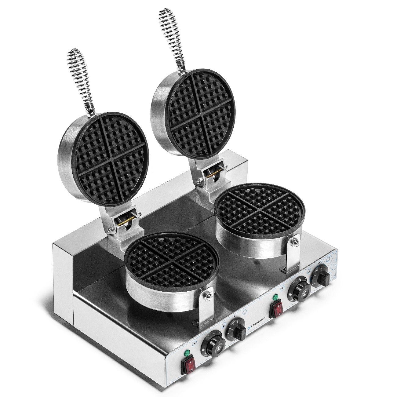 Elektromos dupla belga gofrisütő, ø 18,5 cm, 4 kW, 230 V | FORGAST FG09721