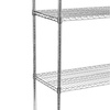 Állvány krómozott acélból, 4 polc, 122x61x180 cm, összecsukható | FORGAST FG15138