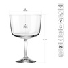 Poharas desszertes tálkák, ICE CREAM GLASS 640 AXIS, 6 darabos készlet | KROSNO GLASS F540297057002020