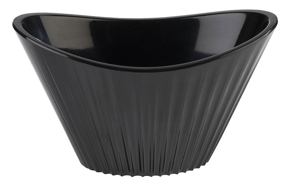 MINI melamin tál, fekete, 9.5x5.5x5.5 cm, 70 ml | APS 84780