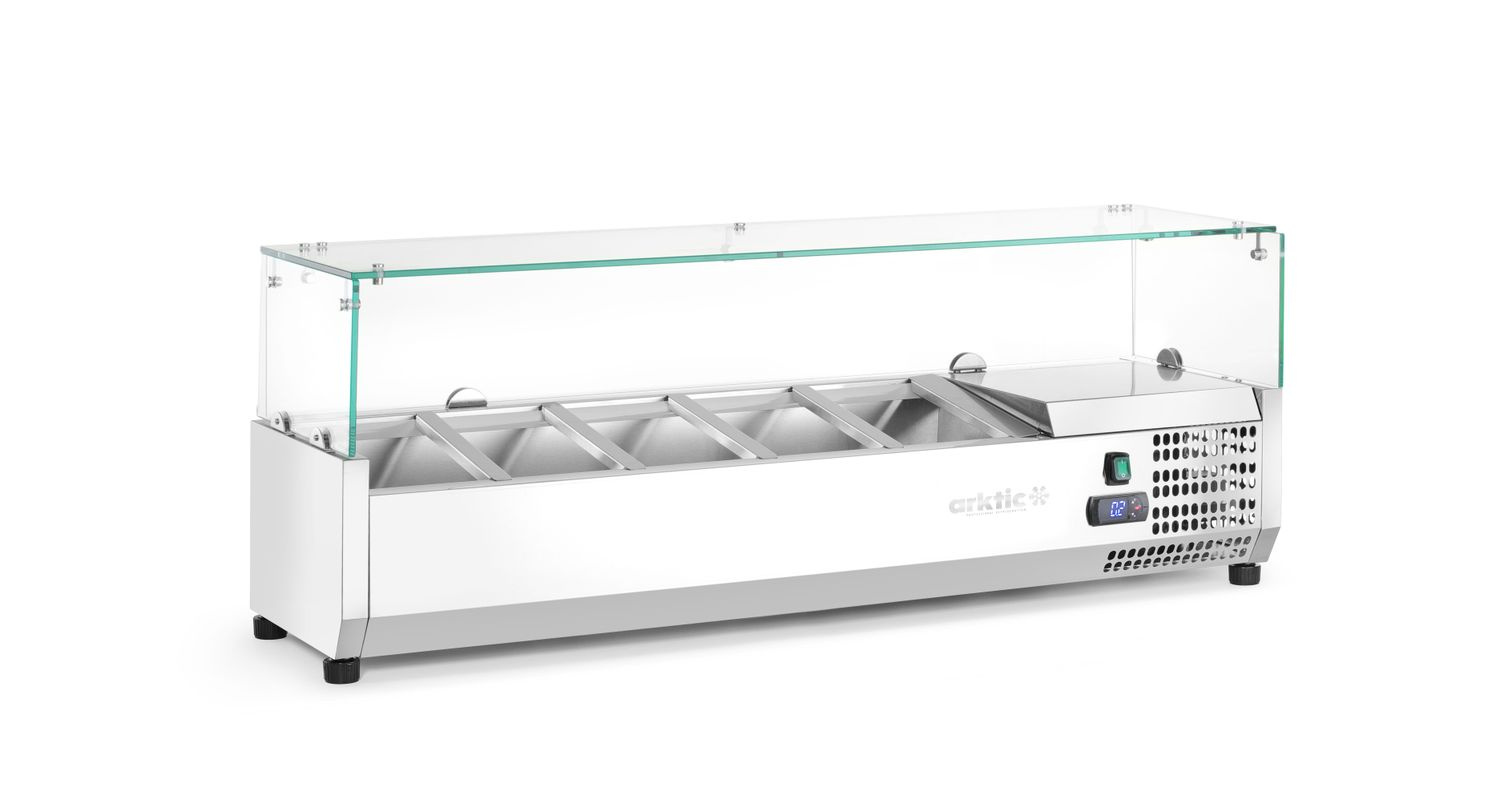 Hűtő feltét 5xGN 1/4, 0-8°C, 120.5x33.5x43.5 cm, 0.18 kW | ARKTIC 232903