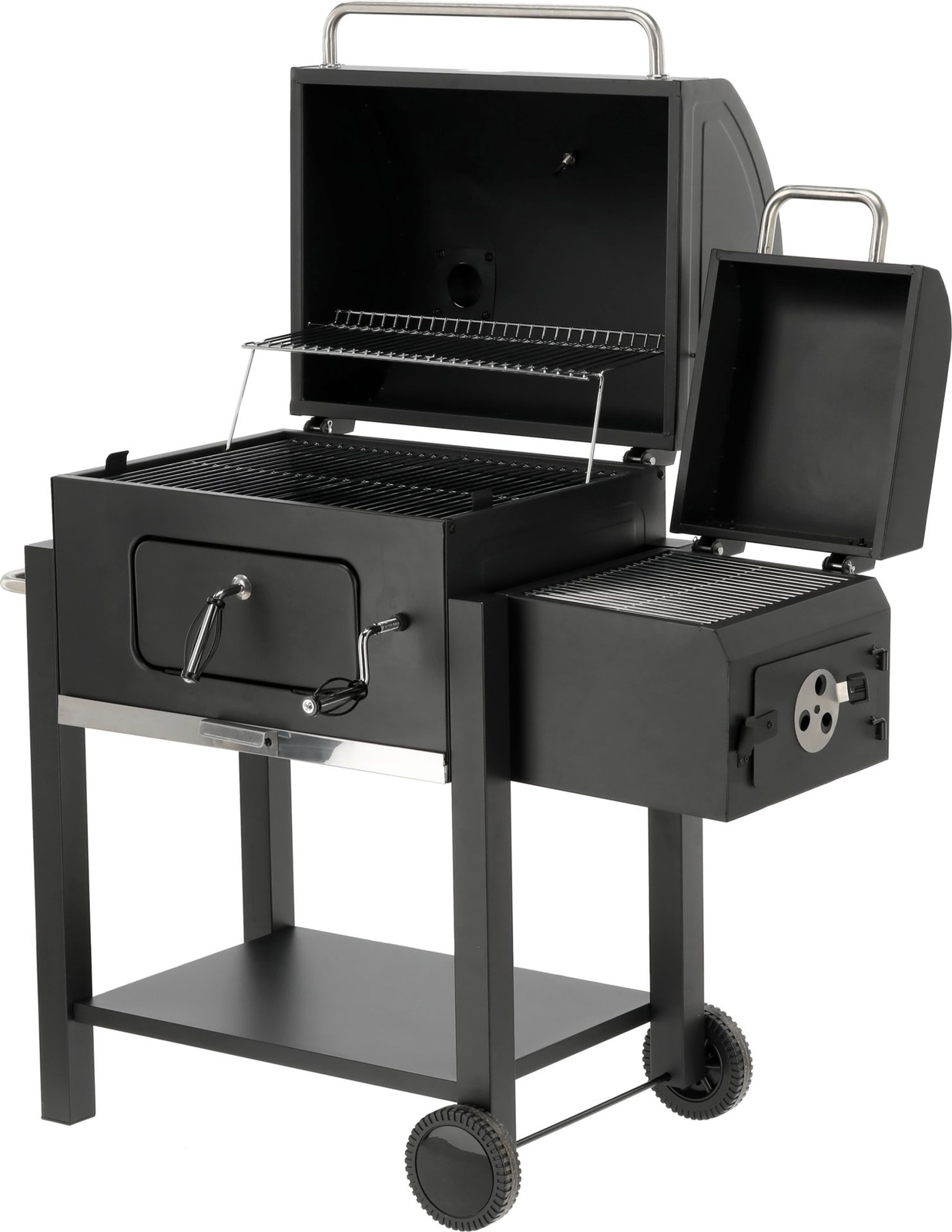 Szén grillsütő DELUXE füstölővel, rács 55x41,5 cm | LUND 99925
