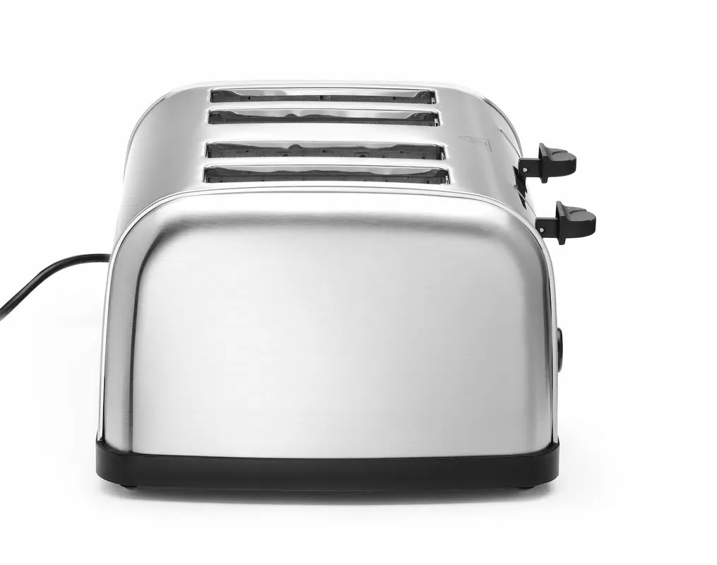 Kenyérpirító 4 szeletes, rozsdamentes acél, 1,5 kW | HENDI 261187
