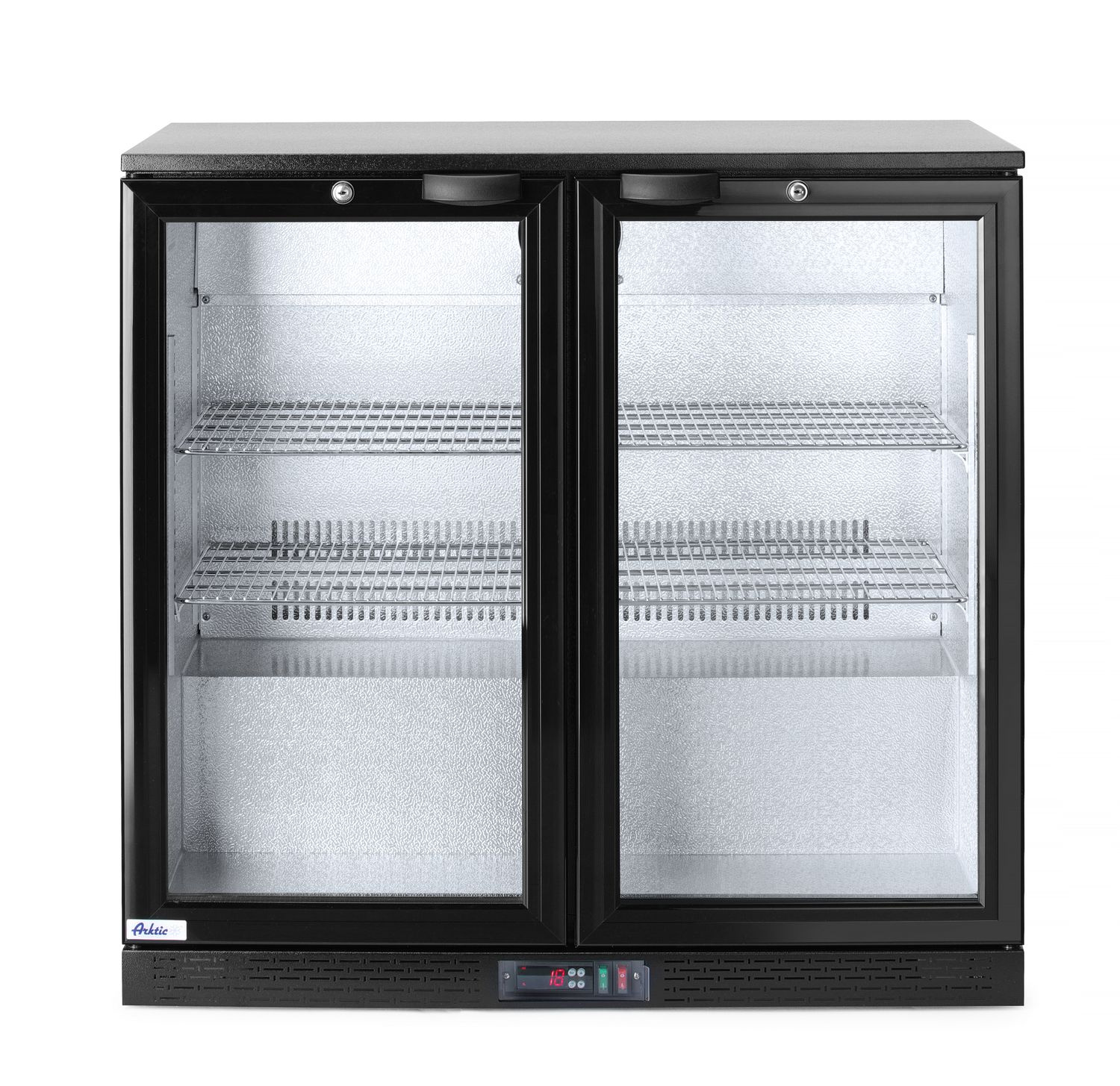Italhűtő italokhoz 228 l, alumínium, fekete, 2–10°C | HENDI 235829