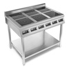 Indukciós tűzhely 6 zónás állványon, 6x3,5 kW, 2x400 V | FORGAST FG09038