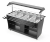 Vitrin, melegentartó büfé 4x GN 1/1, 2 kW, 230 V | HENDI 274064