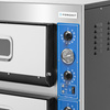 Pizza sütő 2 kamrás, 2x6x36 cm, széles, 18 kW, 400 V | FORGAST FG09568