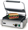 Panini kontaktgrill, bordázott sütőlapok, 34x23 cm, 2.2 kW | HENDI 263655