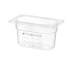 GN 1/9 edény, mélység 10 cm, polipropilénből, HACCP | HENDI 880555