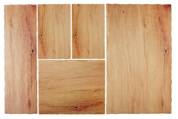 Tálca GN 1/2 OAK LIGHT, melamin, barna, 32.5x26.5x1.5 cm | APS 84206