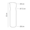 Üveg kancsó, 1,3 l | APS 10722