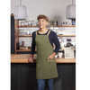 Kötős Urban-Look X-Style kötény pántokkal és zsebbel, mohazöld | KARLOWSKY LS 38-79-Stck