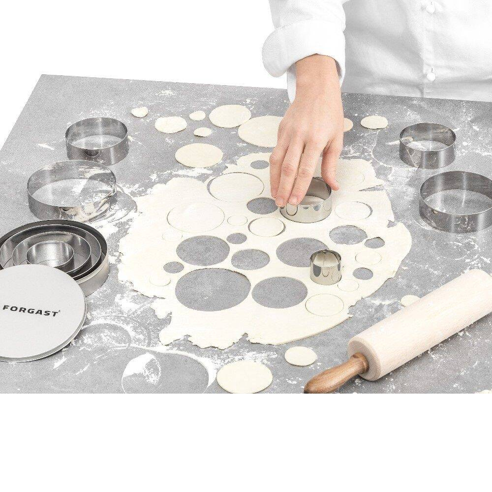 Kerek kiszúróforma készlet - 9 db-os készlet | FORGAST FG11233